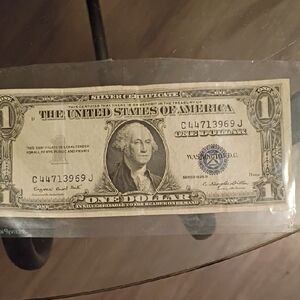 Vintage One Dollar Bill